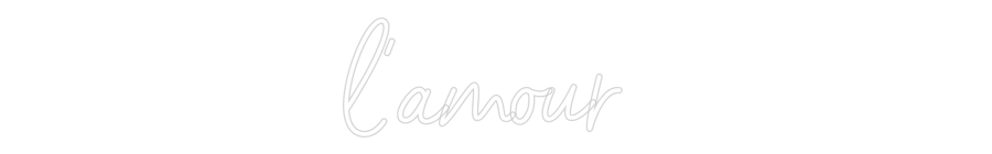 Custom Neon Sign Online Editor l'amour