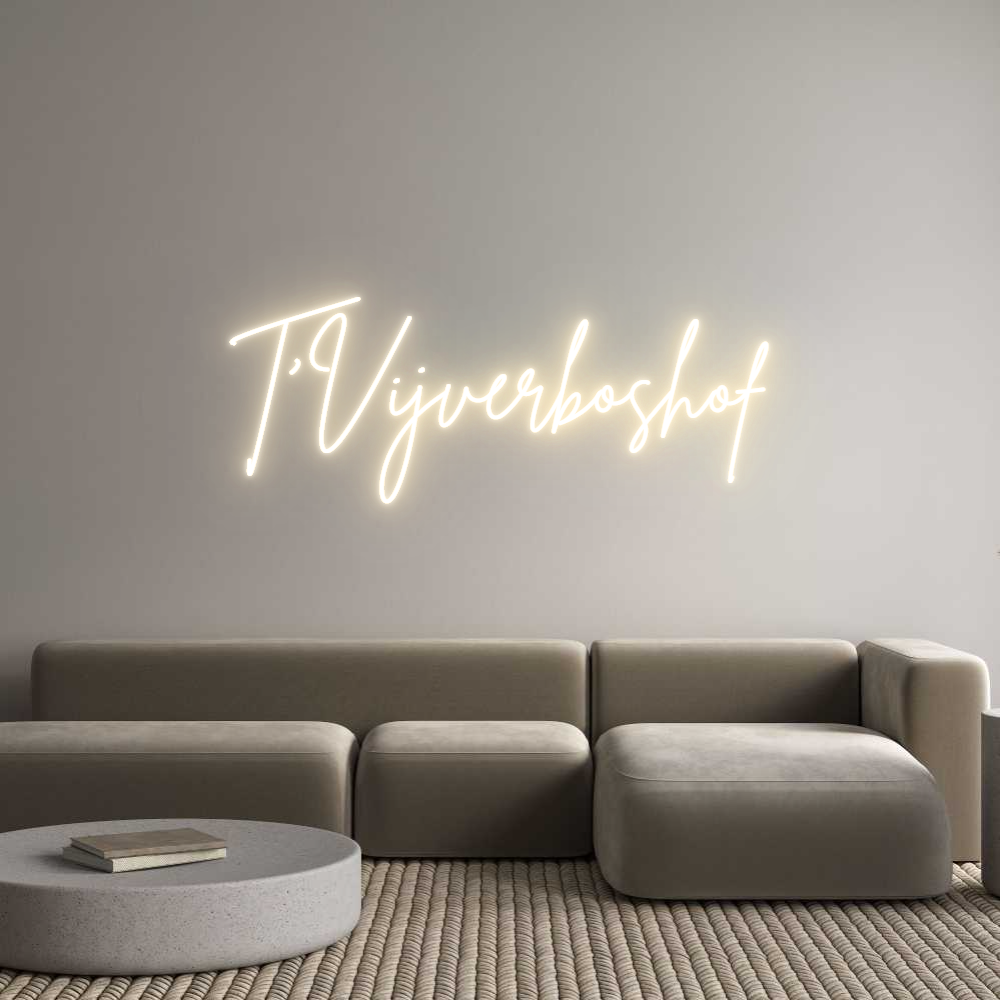 Custom Neon Sign Online Editor T'Vijverboshof