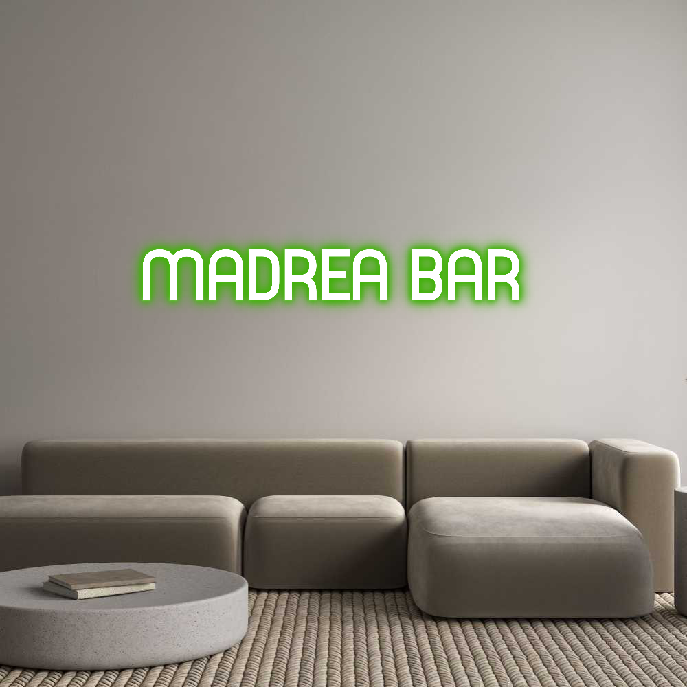 Custom Neon Sign Online Editor MADREA BAR