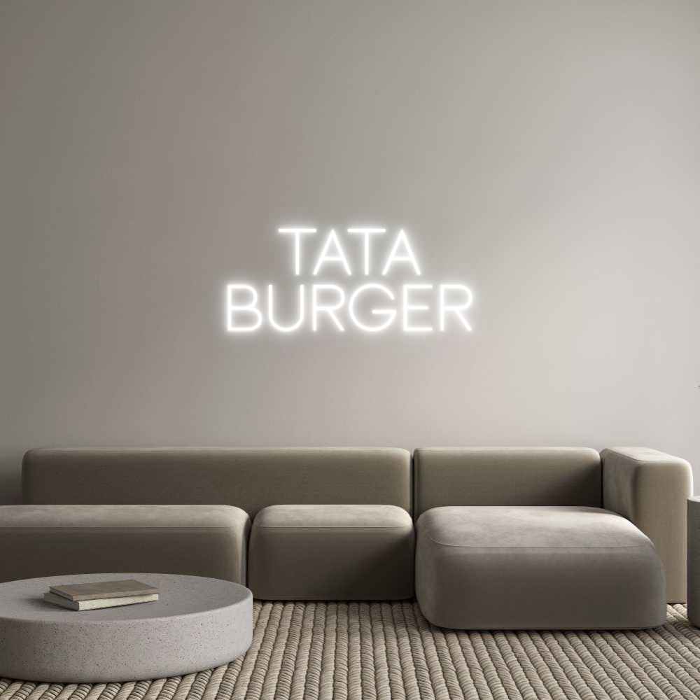 Custom Neon Sign Online Editor TATA
Burger