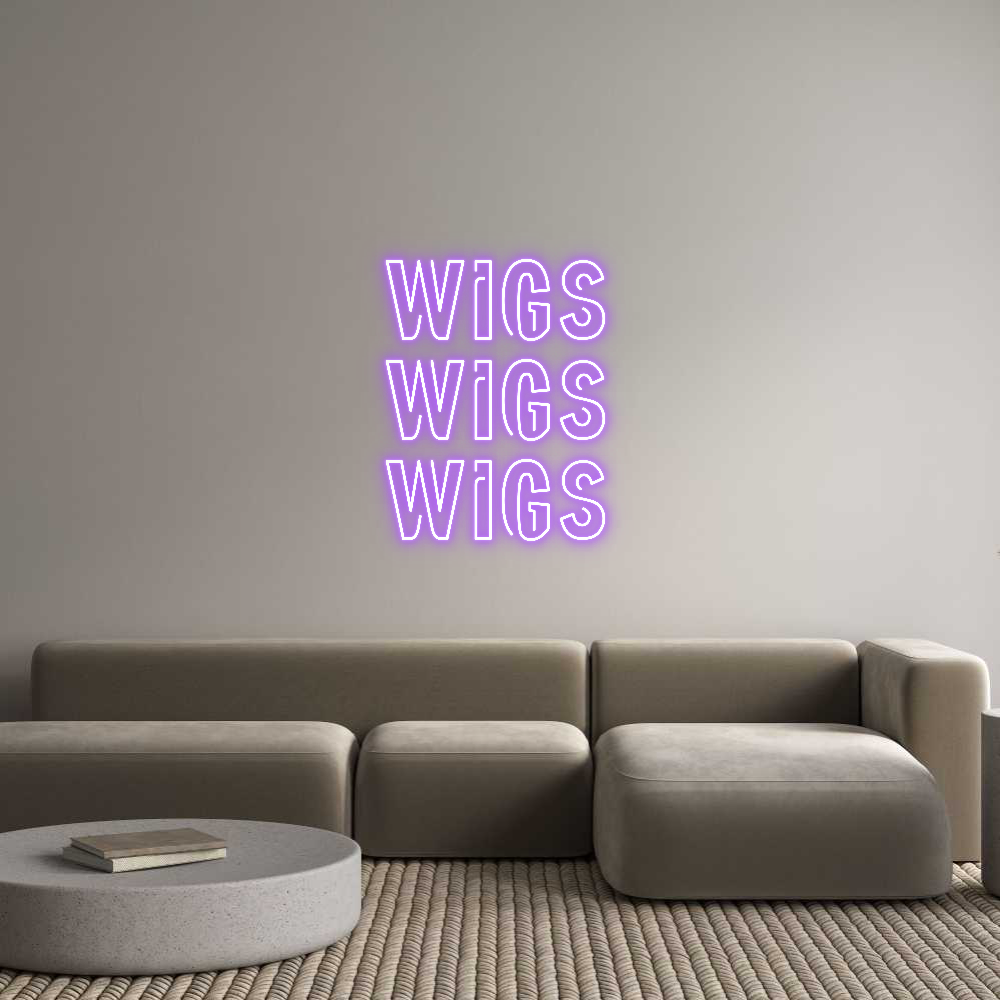 Custom Neon Sign Online Editor WIGS
WIGS
W...