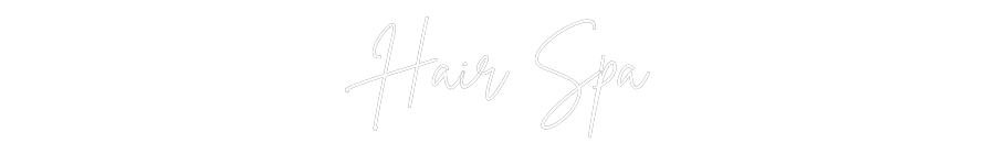 Custom Neon Sign Online Editor Hair Spa