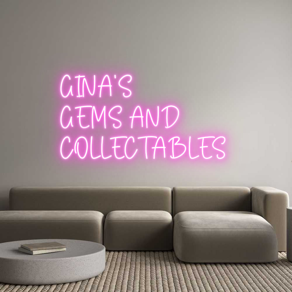 Custom Neon Sign Online Editor GINA’S
GEMS ...