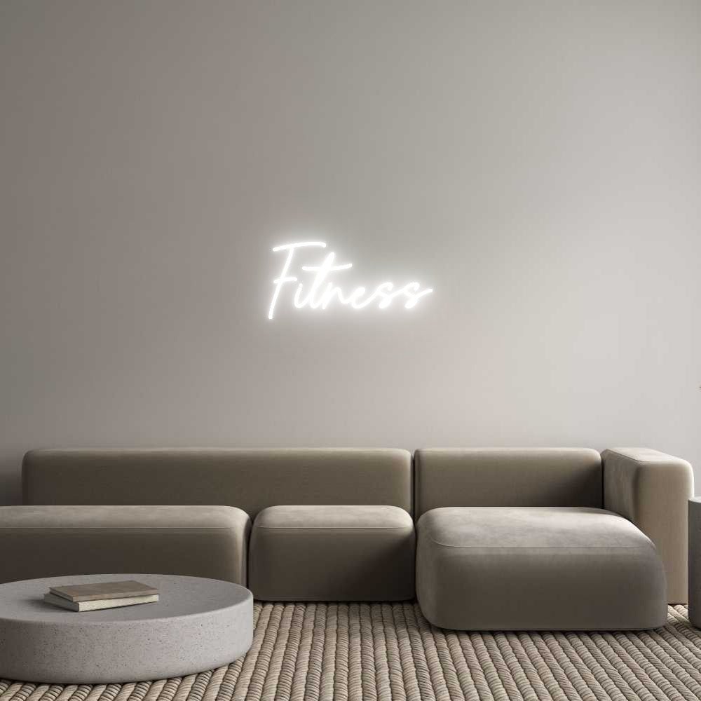 Custom Neon Sign Online Editor Fitness