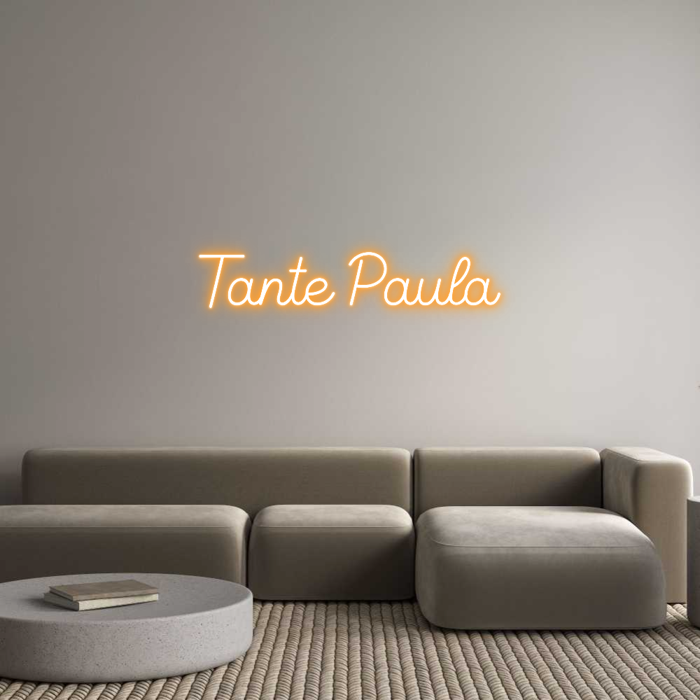 Custom Neon Sign Online Editor Tante Paula