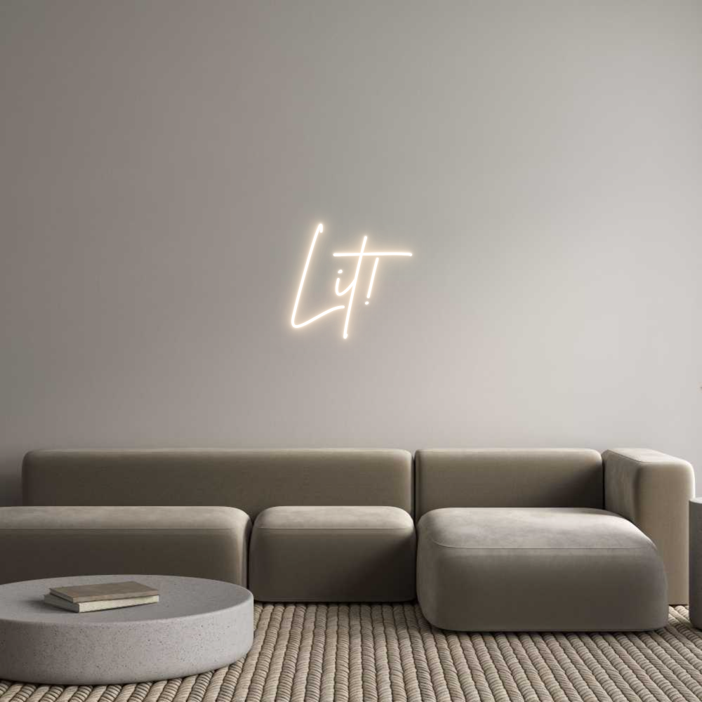 Custom Back Lit Neon Sign Online Editor Lit!