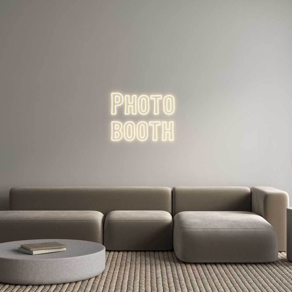 Custom Neon Sign Online Editor Photo
booth