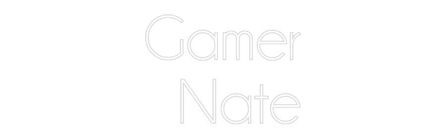 Custom Neon Sign Online Editor Gamer
  Nate