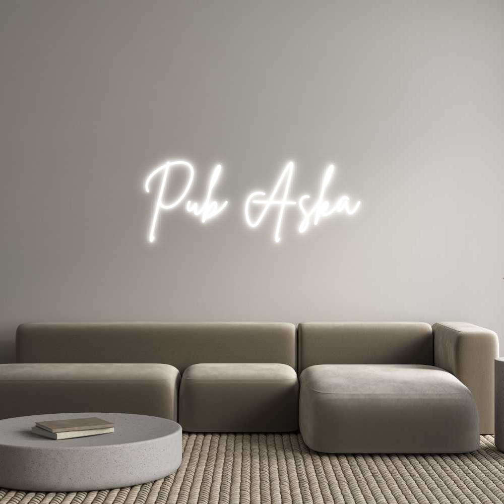 Custom Neon Sign Online Editor Pub Aska
