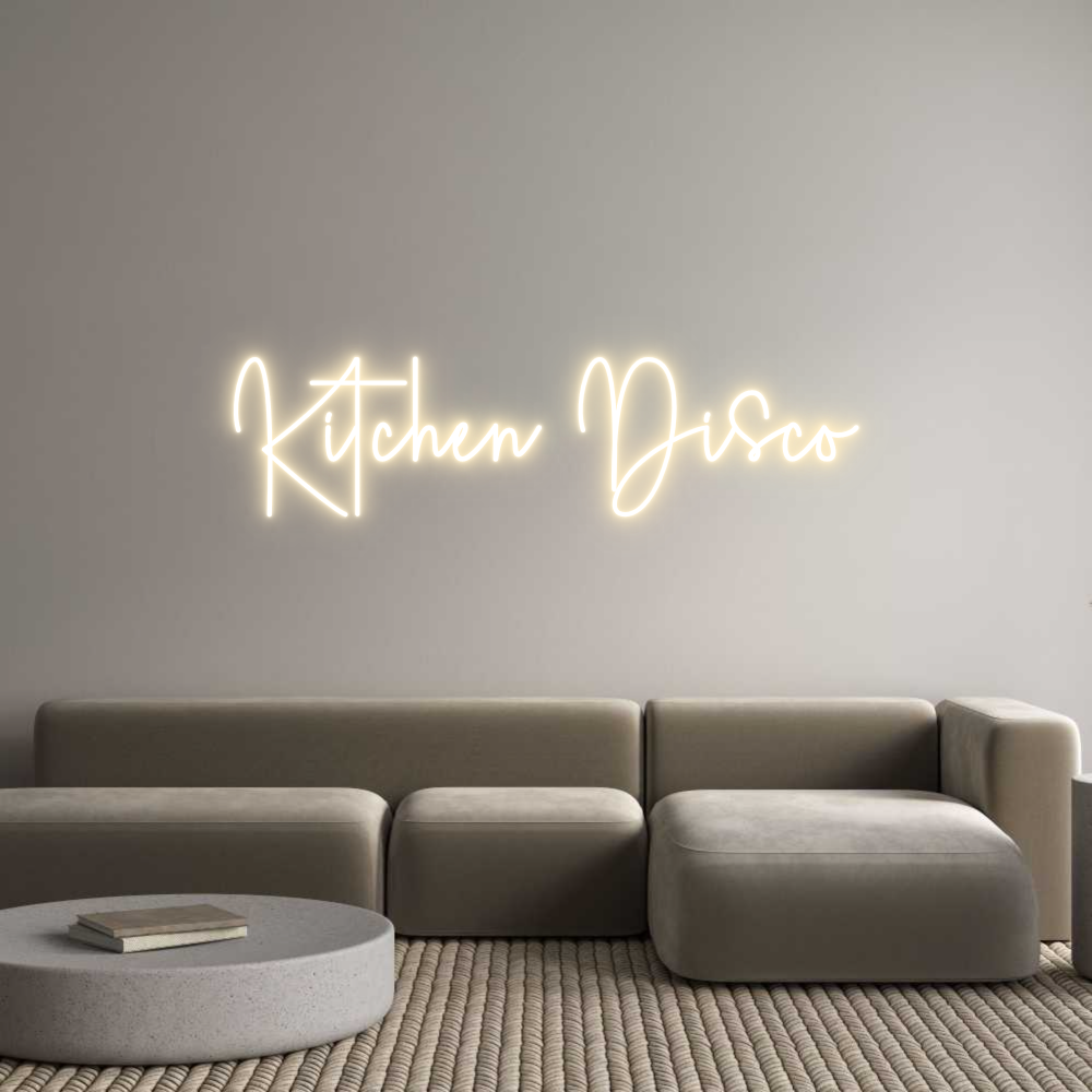 Custom Neon Sign Online Editor Kitchen Disco