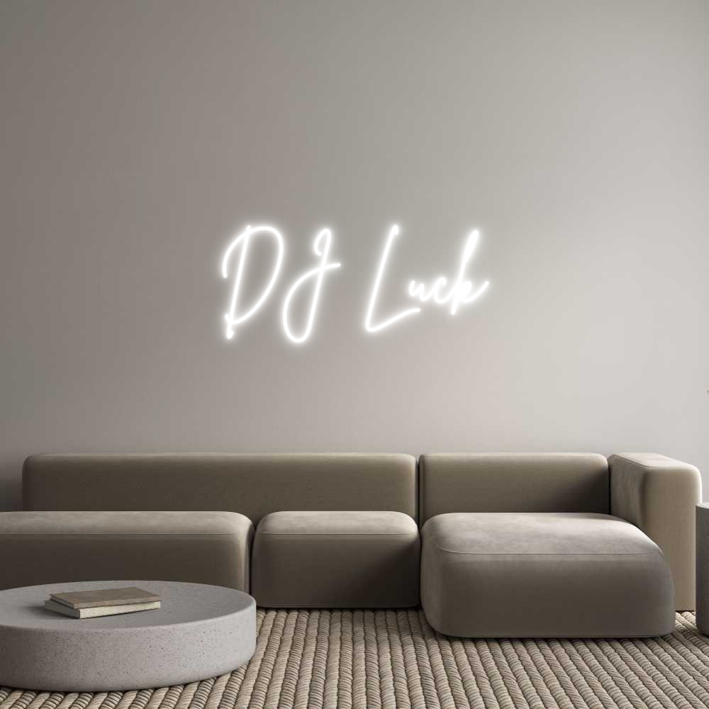 Custom Neon Sign Online Editor DJ Luck