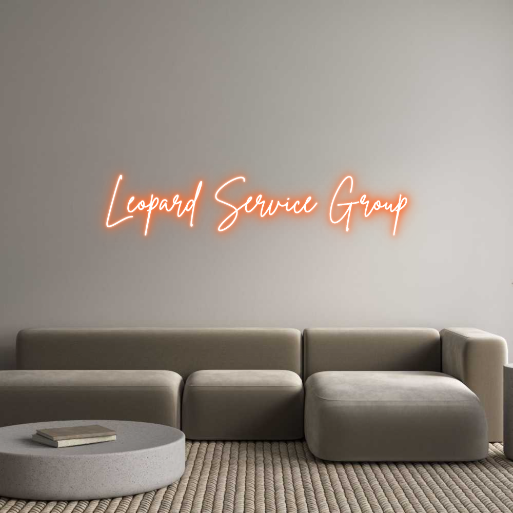 Custom Neon Sign Online Editor Leopard Servi...