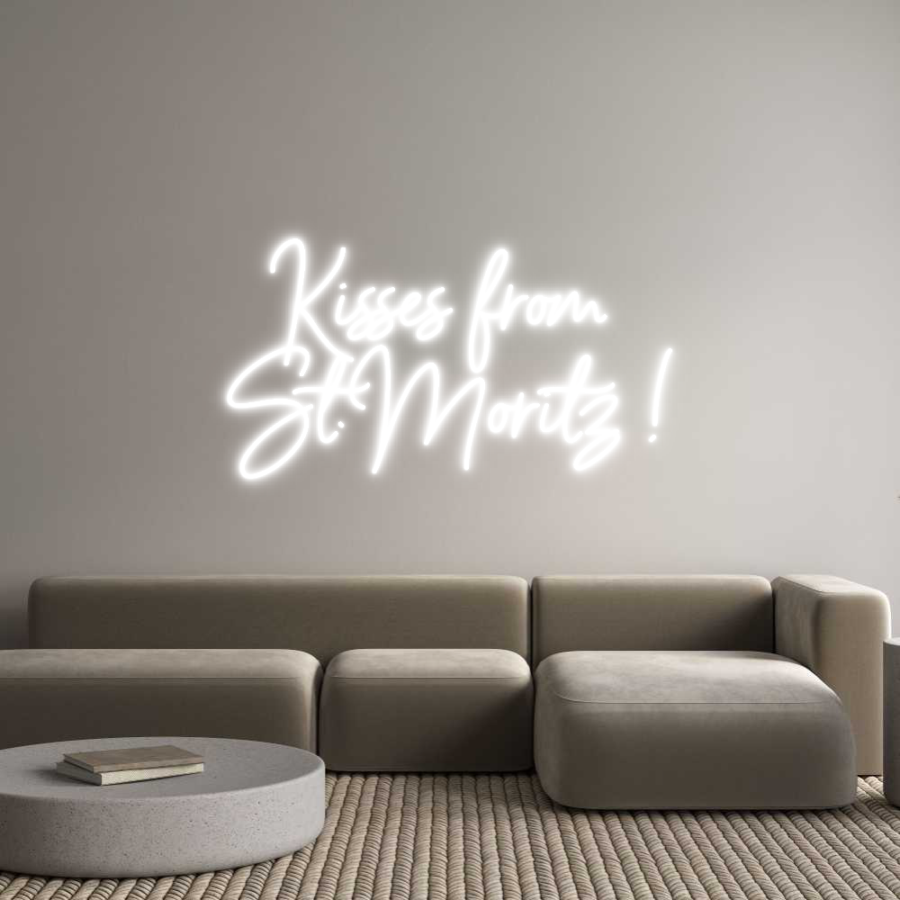Custom Neon Sign Online Editor Kisses from 
...
