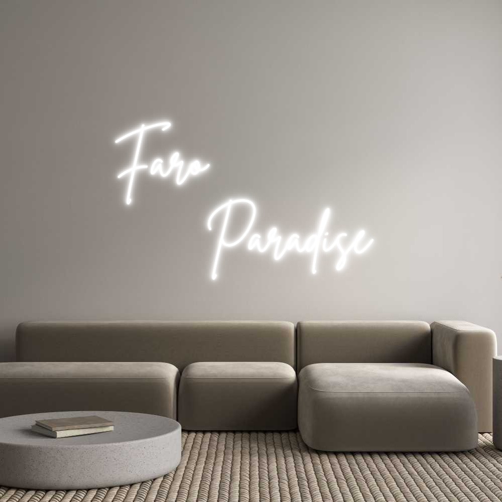 Custom Neon Sign Online Editor Faro 
      ...