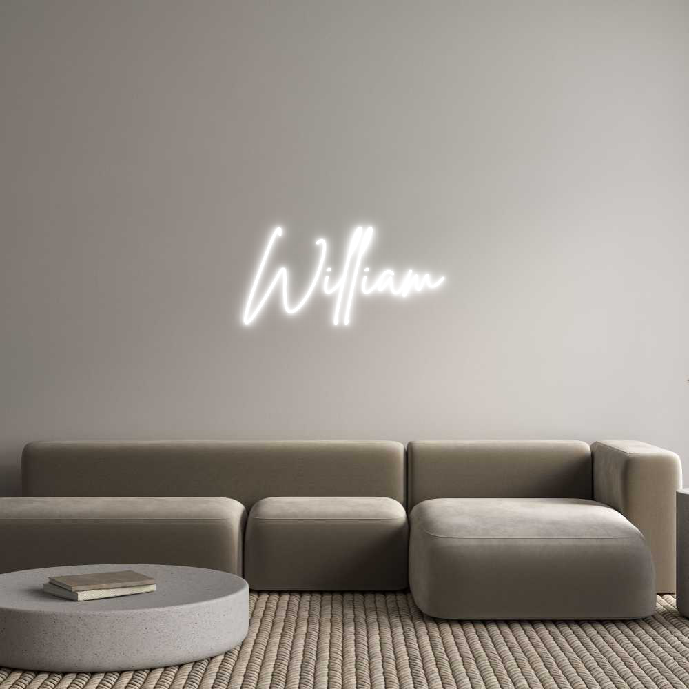 Custom Neon Sign Online Editor William
