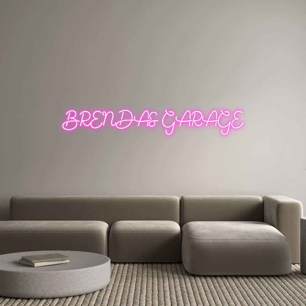 Custom Neon Sign Online Editor BRENDAS GARAGE