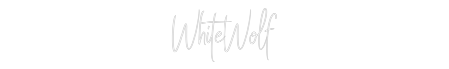 Custom Neon Sign Online Editor WhiteWolf
