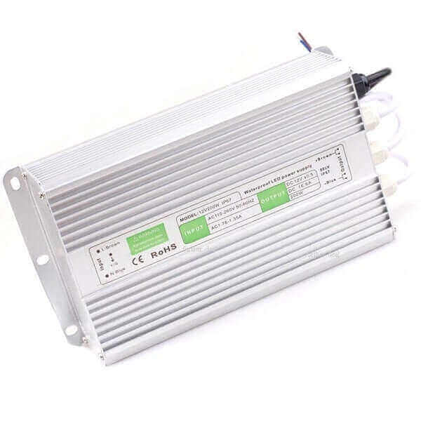 12V DC to 110 - 240V AC Waterproof IP67 Power Supply