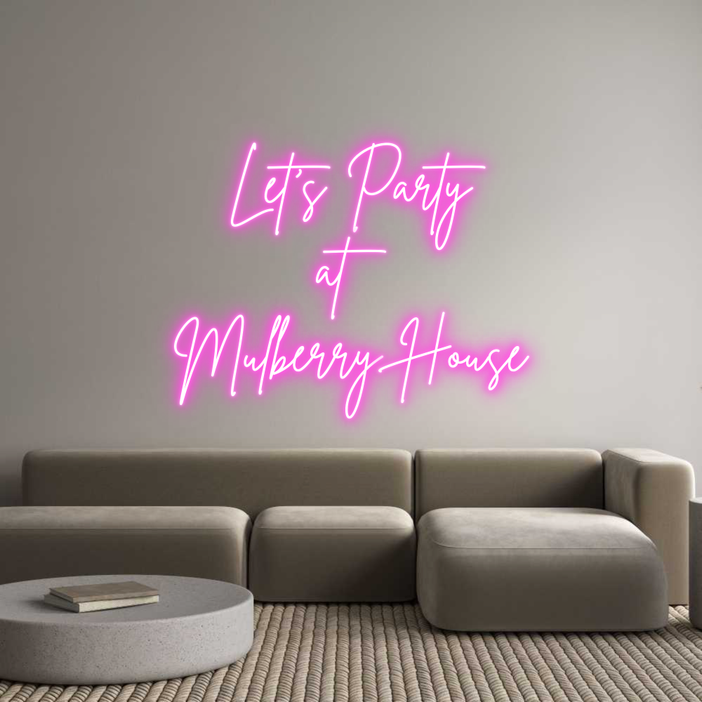 Custom Neon Sign Online Editor Let's Party
...