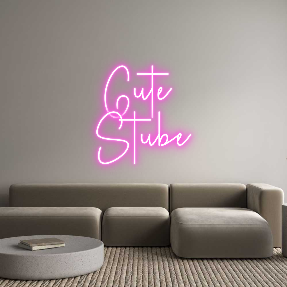 Custom Neon Sign Online Editor Gute 
Stube