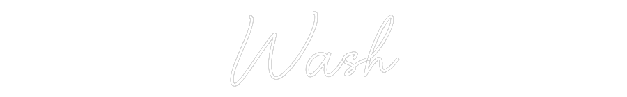 Custom Neon Sign Online Editor Wash