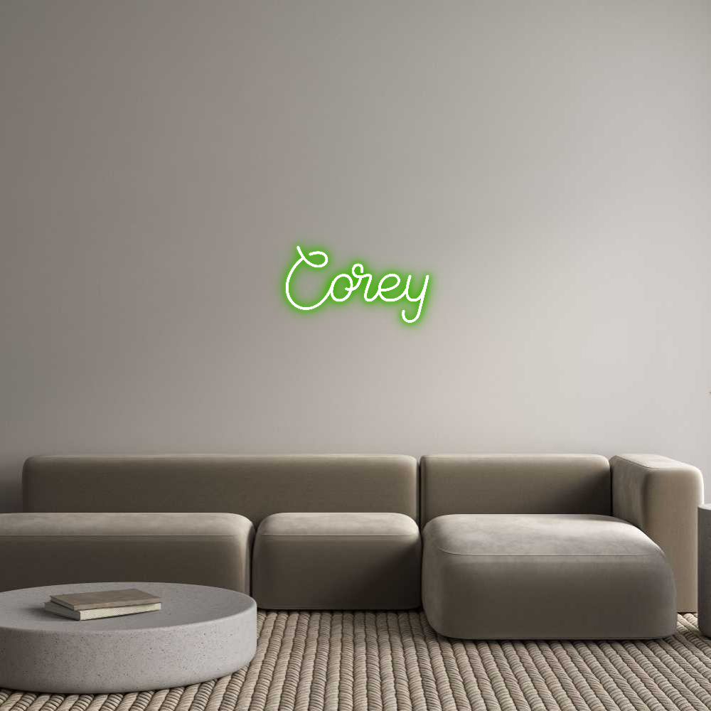 Custom Neon Sign Online Editor Corey