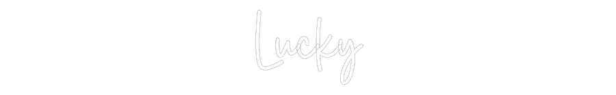 Custom Neon Sign Online Editor Lucky