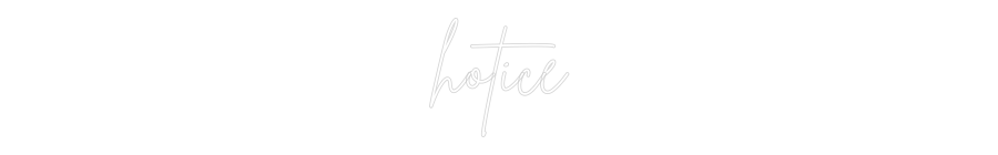 Custom Neon Sign Online Editor hotice