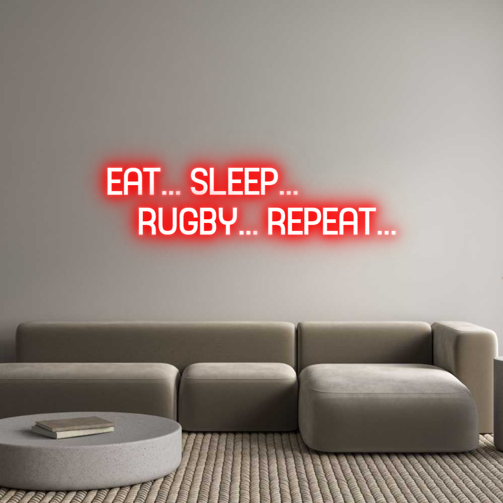 Custom Neon Sign Online Editor EAT... SLEEP....