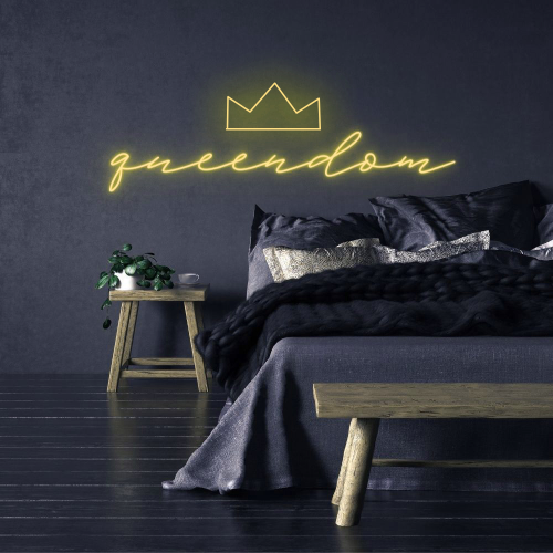 Queendom LED Neon Sign - Planet Neon Made in London Neon Signs