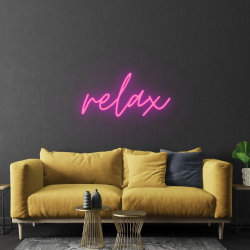 Relax Sign Led Neon Sign - Made in London Inspirational Neon Signs