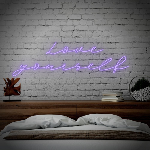 Love Yourself LED Neon Sign  - Made in London Inspirational Neon Signs