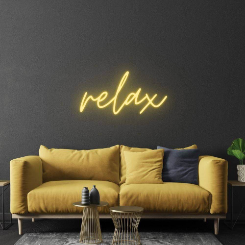 Relax Schild LED NEON Sign - Made in London Inspirational Neon Signs