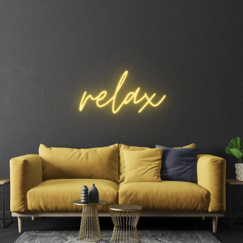 Relax Sign Led Neon Sign - Made in London Inspirational Neon Signs