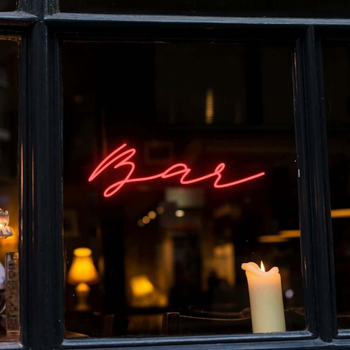 Bar Script LED Neon Sign - Made in London Club Pub Neon Signs