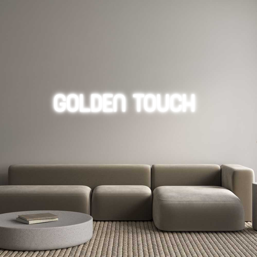 Custom Neon Sign Online Editor GOLDEN TOUCH
