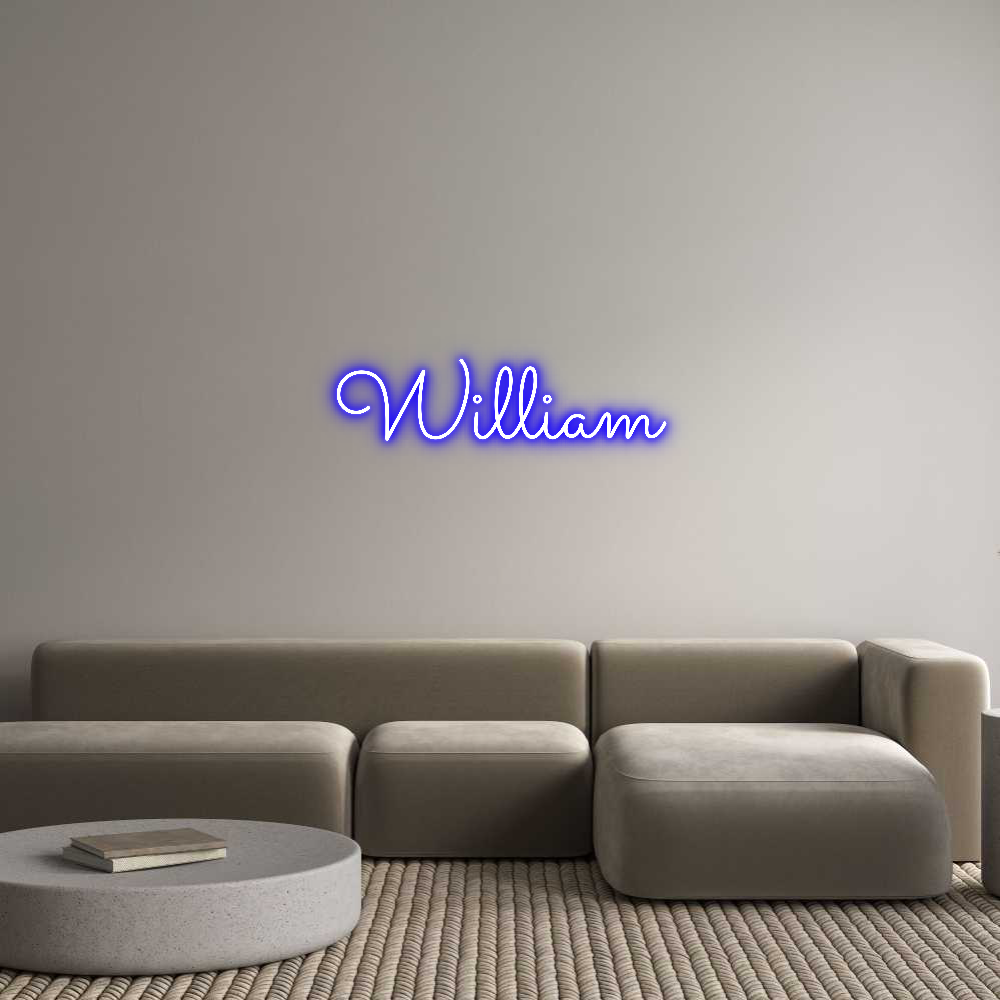 Custom Neon Sign Online Editor William