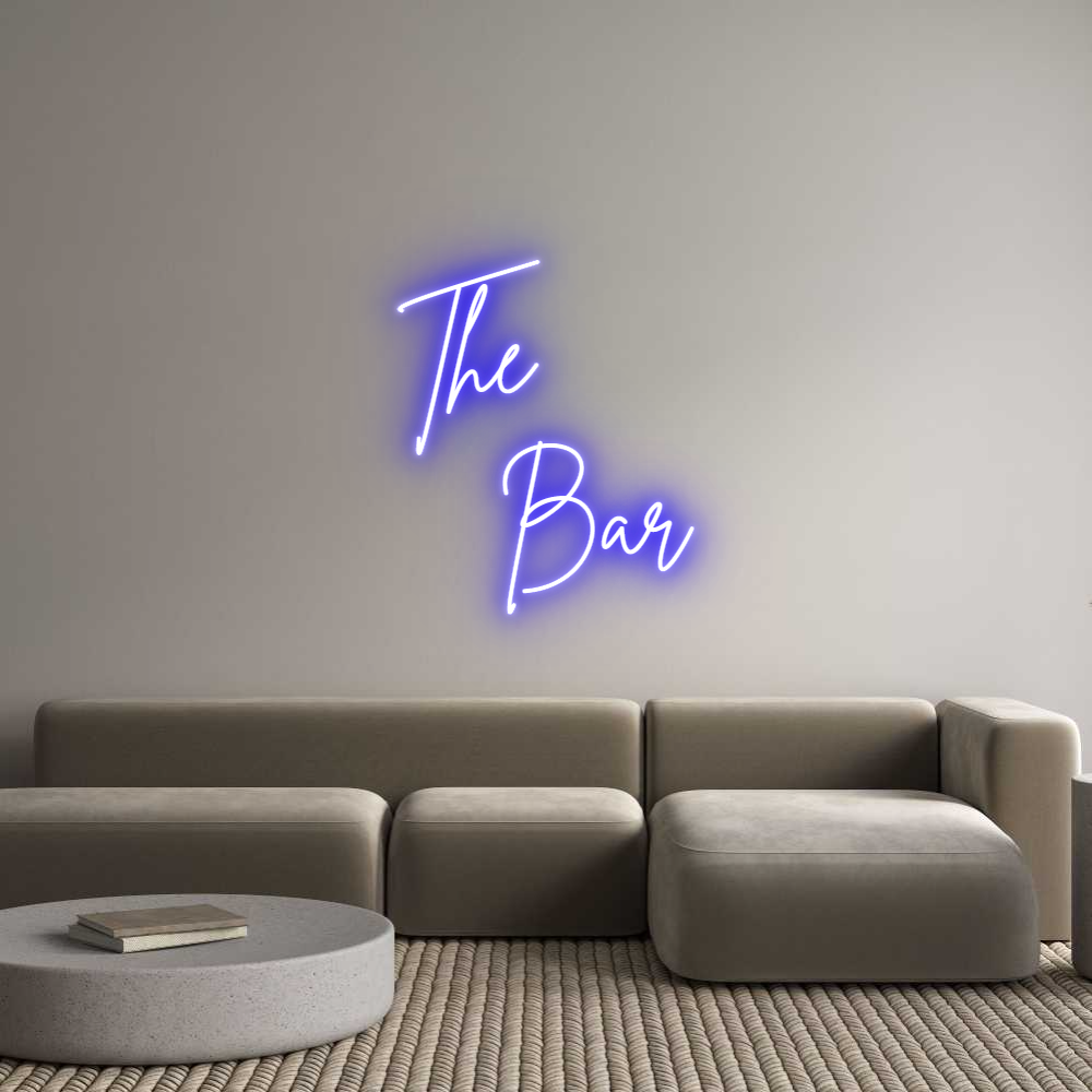 Custom Neon Sign Online Editor The 
   Bar