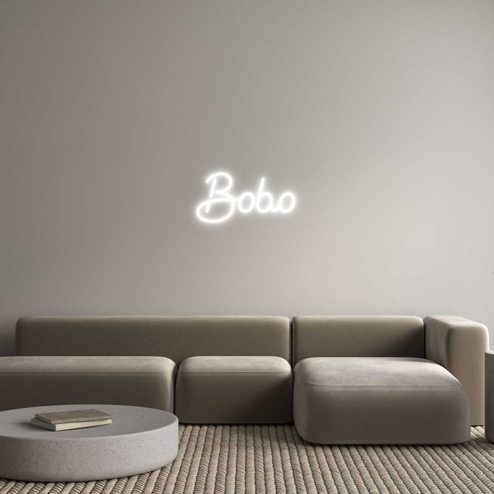 Custom Neon Sign Online Editor Bobo