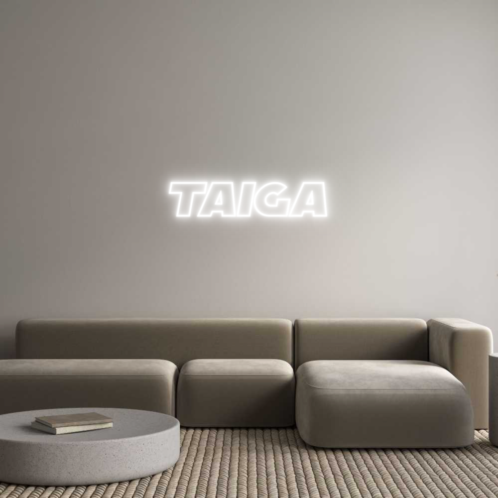 Custom Neon Sign Online Editor TAIGA