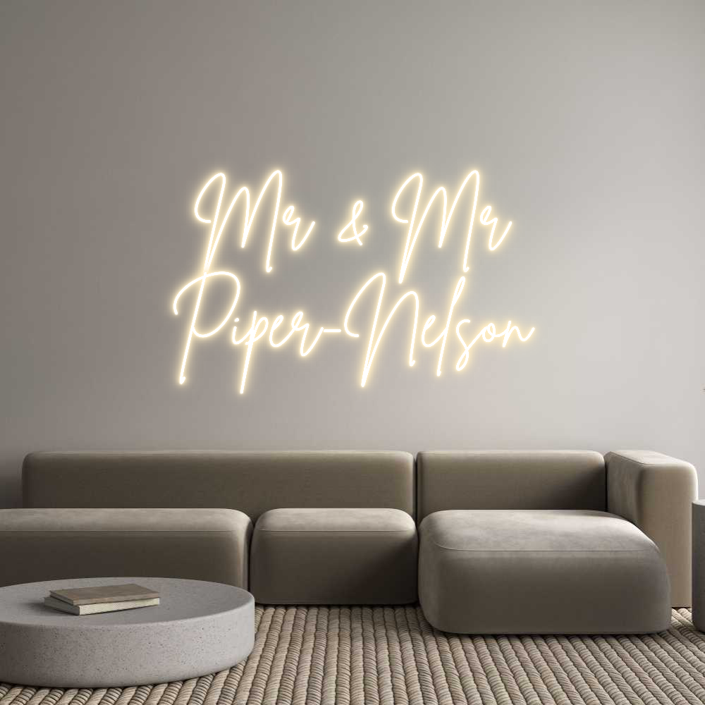 Custom Neon Sign Online Editor Mr & Mr
Pipe...