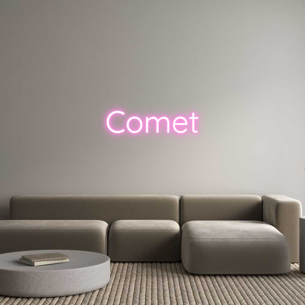 Custom Neon Sign Online Editor Comet