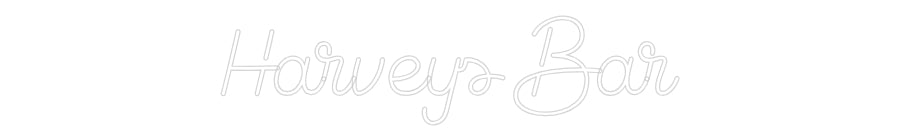 Custom Neon Sign Online Editor Harveys Bar