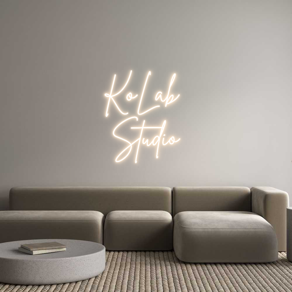 Custom Back Lit Neon Sign Online Editor KoLab 
Studio