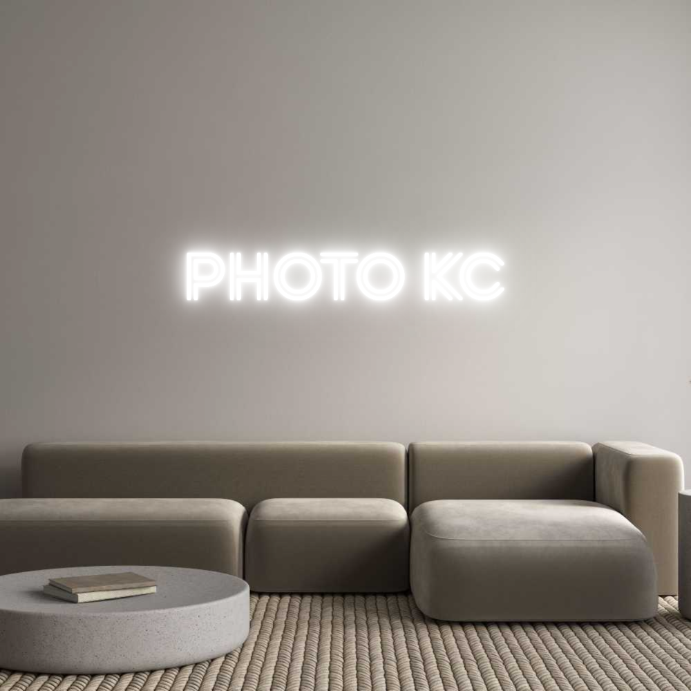 Custom Neon Sign Online Editor Photo KC
