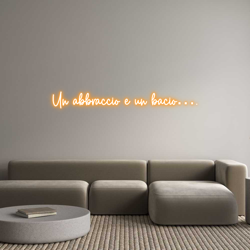 Custom Neon Sign Online Editor Un abbraccio ...