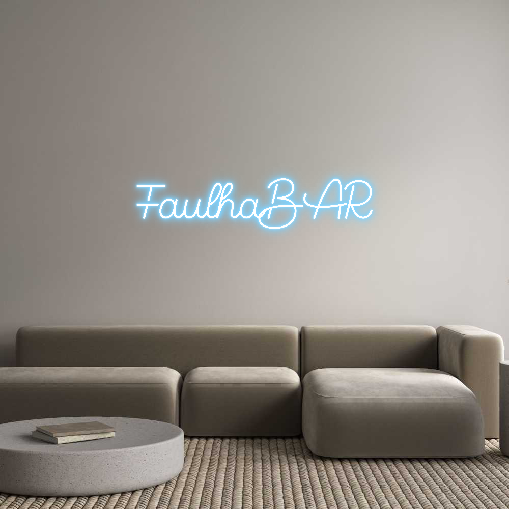 Custom Neon Sign Online Editor FaulhaBAR
