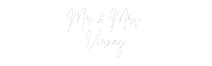 Custom Neon Sign Online Editor Mr & Mrs 
Ve...