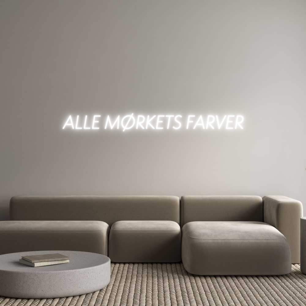 Custom Neon Sign Online Editor ALLE MØRKETS ...
