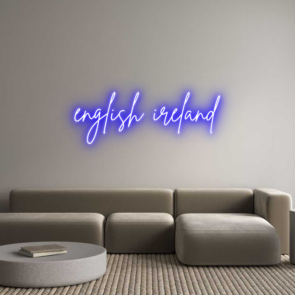 Custom Neon Sign Online Editor english ireland